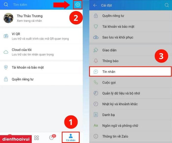 Kích hoạt tính năng mini chat