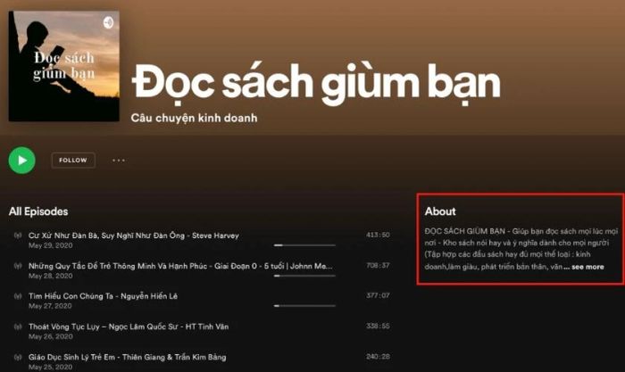 Điều kiện để tạo video Podcast trên Spotify là gì?