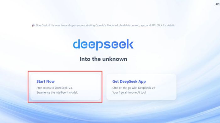 Hướng dẫn cách đăng ký sử dụng DeepSeek, bước đầu tiên