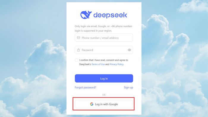 Hướng dẫn đăng ký sử dụng DeepSeek, bước thứ hai