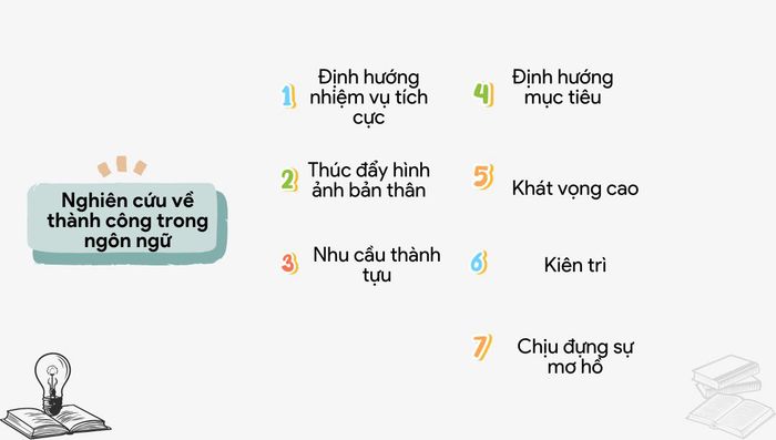 Nghiên cứu về yếu tố thành công trong ngôn ngữ