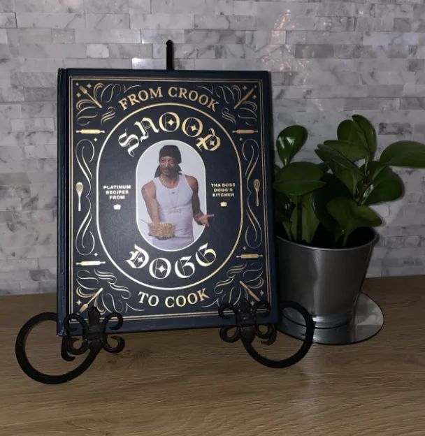 A photo of the front cover of the cookbook