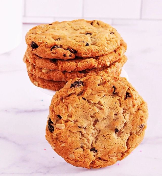 A stack of four Drunken Grandma cookies