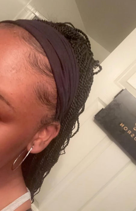 close-up of reviewers’ flawlessly slicked-down baby hairs