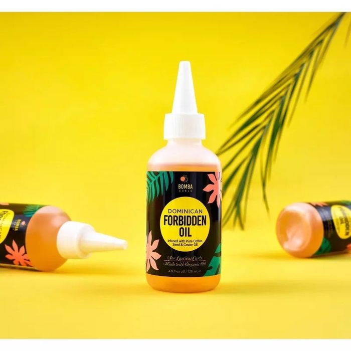 Bottle of the hair oil.