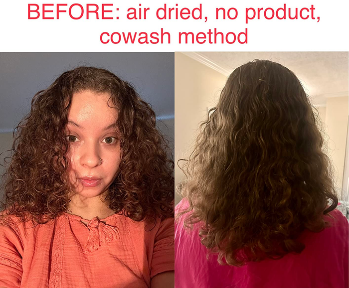 reviewers’ hair before applying the product