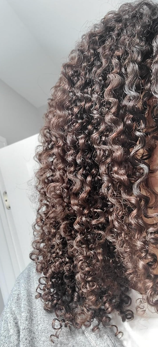 close-up of reviewers’ beautifully defined and hydrated curls