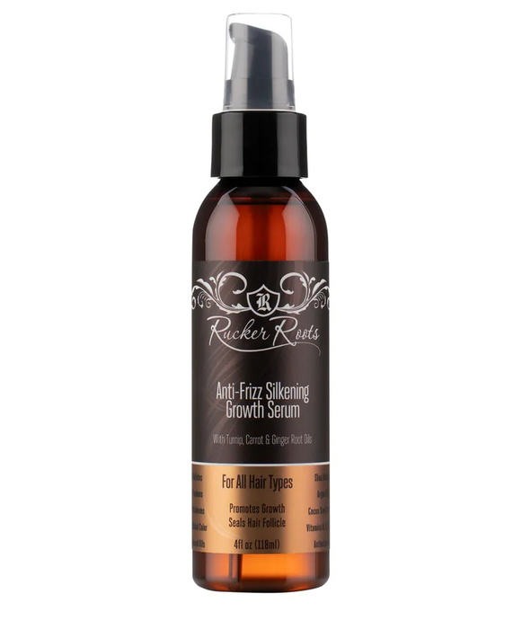the bottle of the anti-frizz growth serum