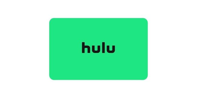 A digital depiction of the Hulu gift card.