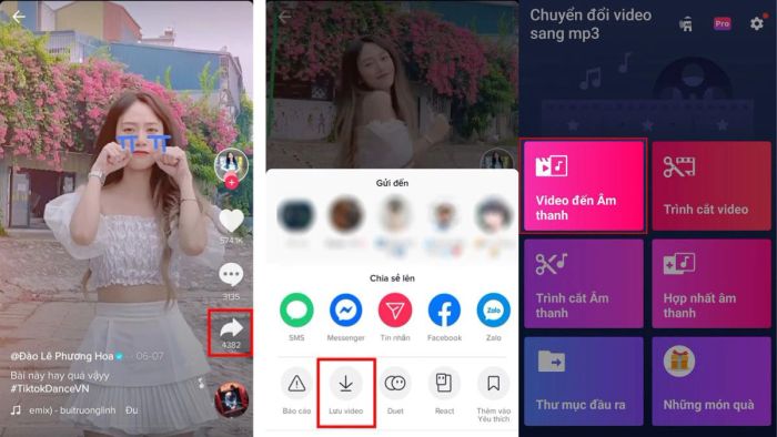 Dùng ứng dụng Converter để chuyển đổi nhạc từ TikTok