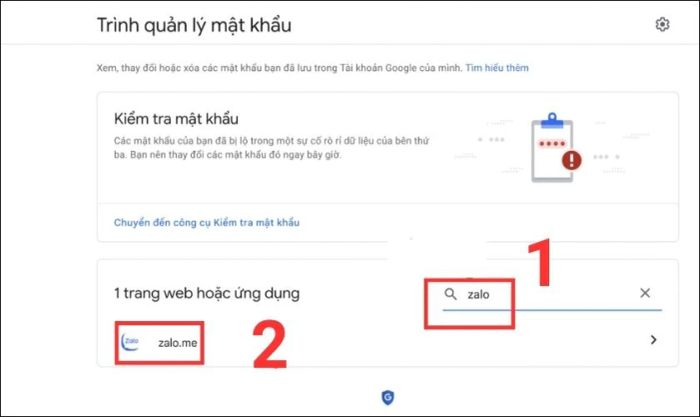 Cách lấy lại quyền truy cập Zalo qua tài khoản Google.