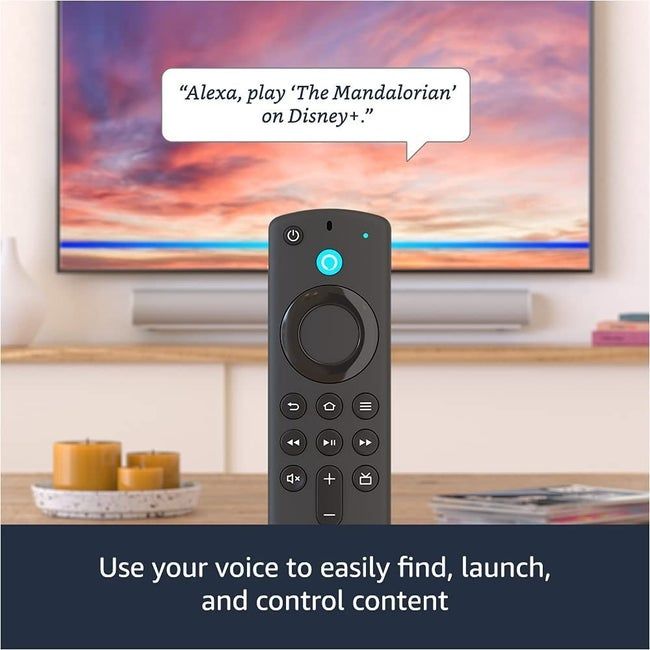The remote control designed for the Fire TV.