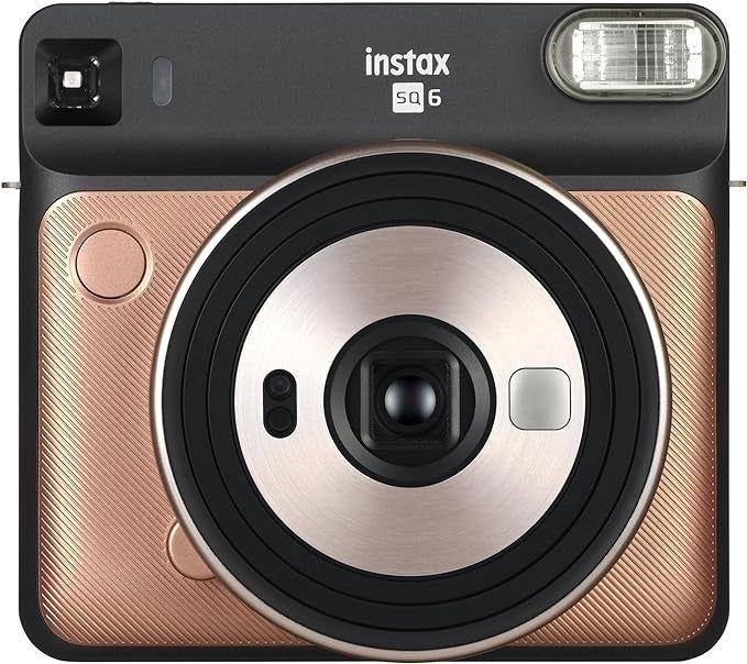 The elegant camera in a stunning rose gold finish