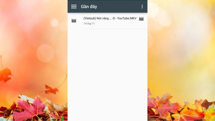 Nhấp vào video bạn muốn chuyển đổi.