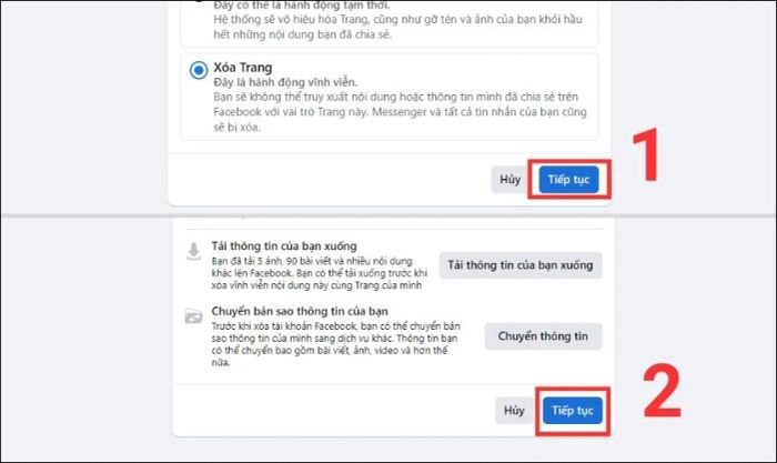 Cách xóa trang trên Facebook