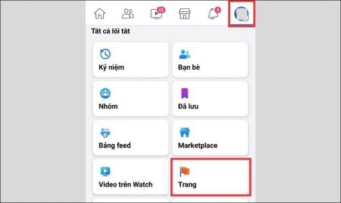 xóa trang Facebook