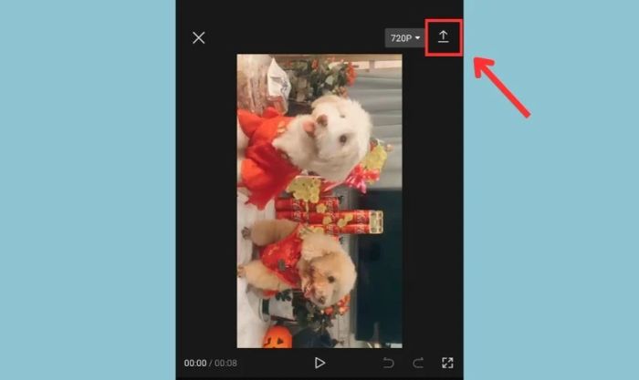 lưu video chỉnh sửa về thiết bị của bạn