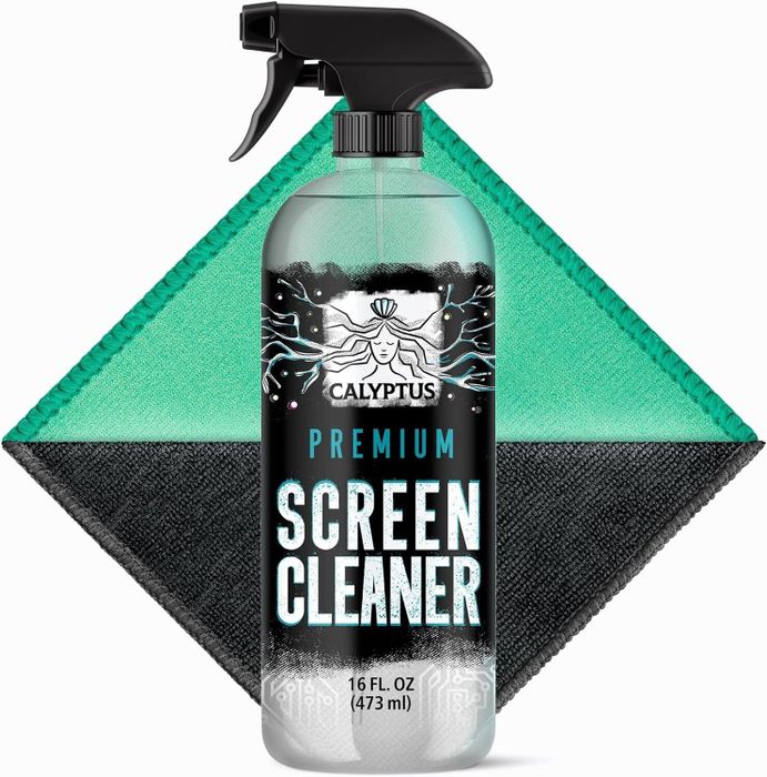 The screen-cleaning spray