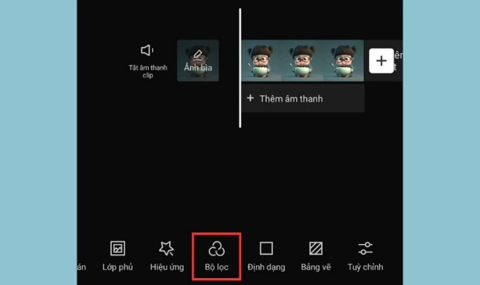 công thức chỉnh ảnh bằng bộ lọc trên CapCut