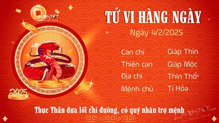6 Tử vi hàng ngày 4-2-2025 - Tuổi Tị