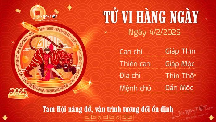 3 Tử vi hàng ngày 4/2/2025 - Tuổi Dần