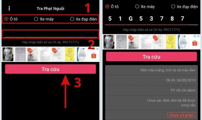 tra cứu phạt nguội trên toàn quốc