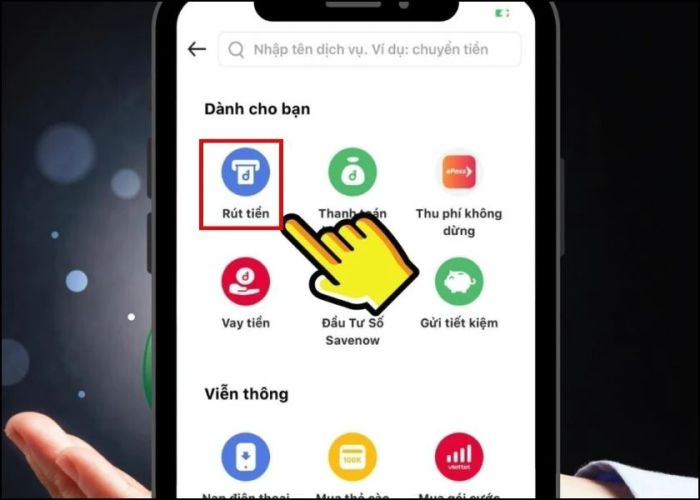 Cách rút tiền tại cây ATM trên ví điện tử hàng đầu Việt Nam