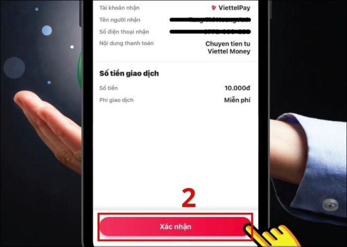 Ví điện tử Viettel giúp bạn chuyển tiền đến số điện thoại cực nhanh chóng và tiện lợi