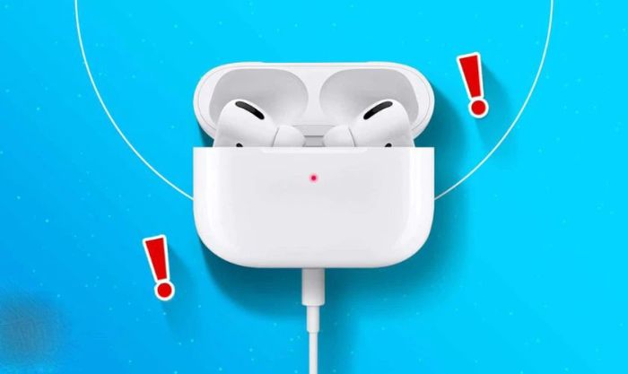 Dừng sạc tai nghe bluetooth khi nhiệt độ quá cao để bảo vệ an toàn thiết bị