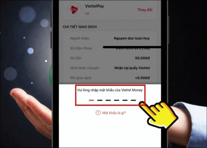 viettel money chuyển tiền mặt chỉ qua điện thoại thông minh
