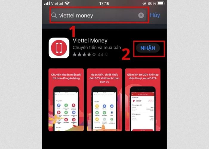 cách tải ứng dụng Viettel Money