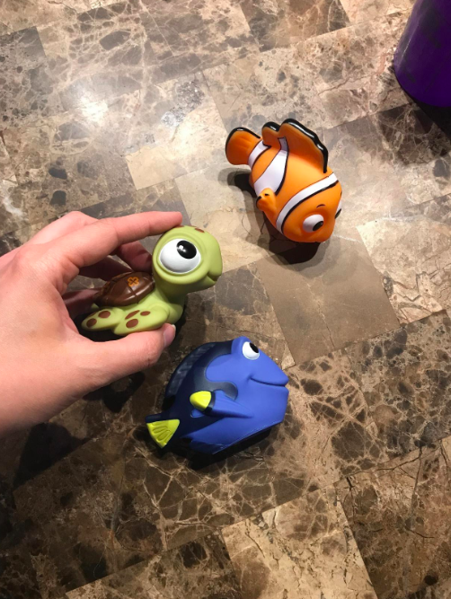 Toys from *Finding Nemo*.