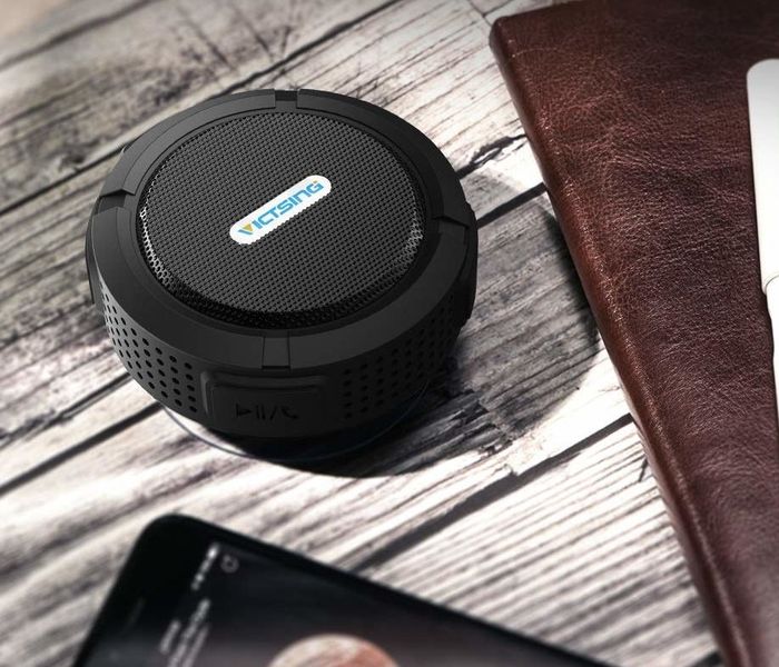 compact round speaker