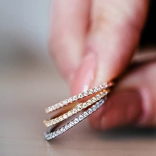 Three rings in a variety of colors.