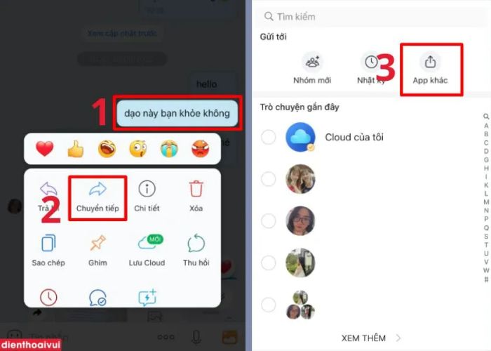 cách gửi tin nhắn hàng loạt trên Zalo