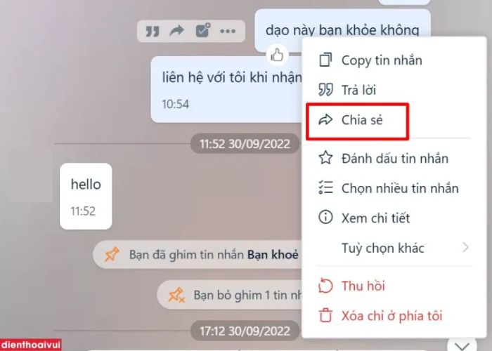 cách gửi tin nhắn hàng loạt qua Zalo