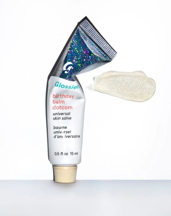 the birthday cake-flavored balm in a tube