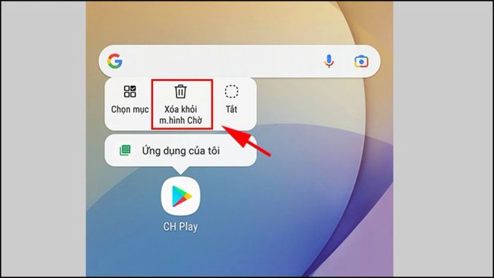 Hướng dẫn xóa biểu tượng ứng dụng
