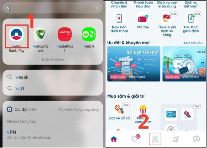sử dụng ứng dụng ngân hàng di động