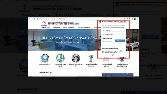 Tra cứu qua website của công ty điện lực