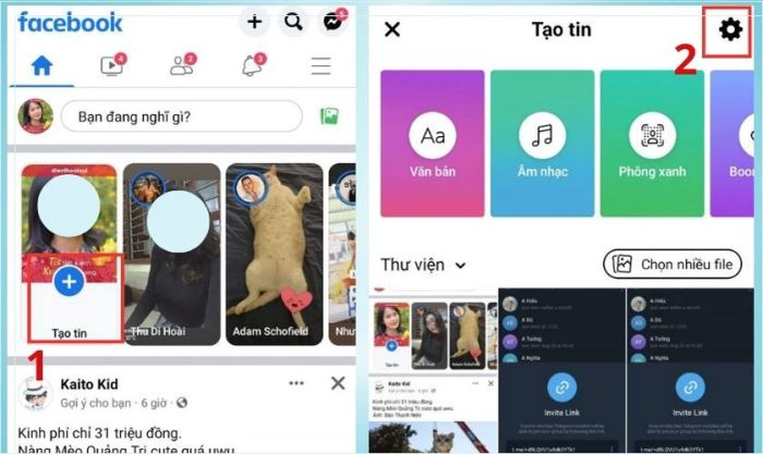 Hướng dẫn bật và mở bình luận trên story Facebook