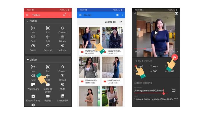 bằng điện thoại Android