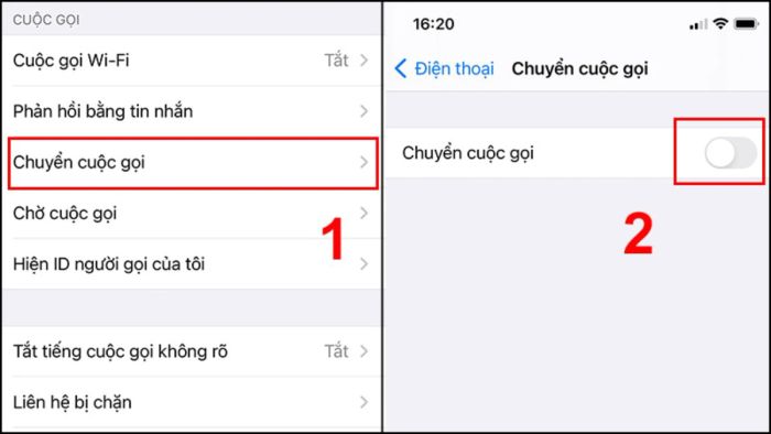 Hướng dẫn cách tắt tính năng chuyển tiếp cuộc gọi trên iPhone.