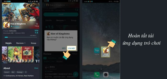 Thông báo về gói cập nhật tài nguyên ban đầu