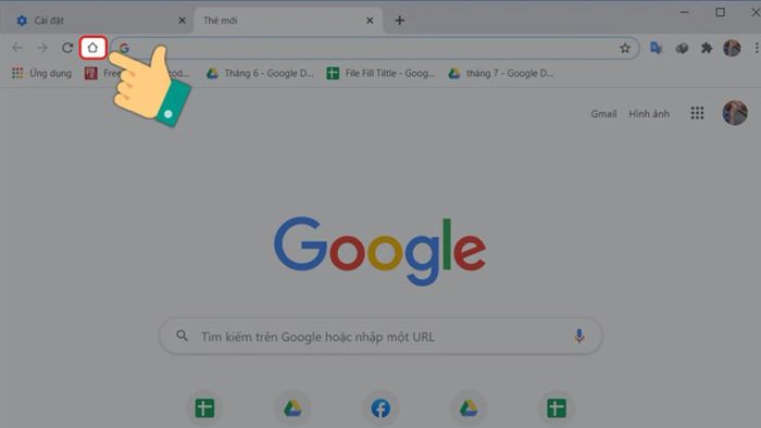 Thiết lập Google làm trang chủ trong Chrome
