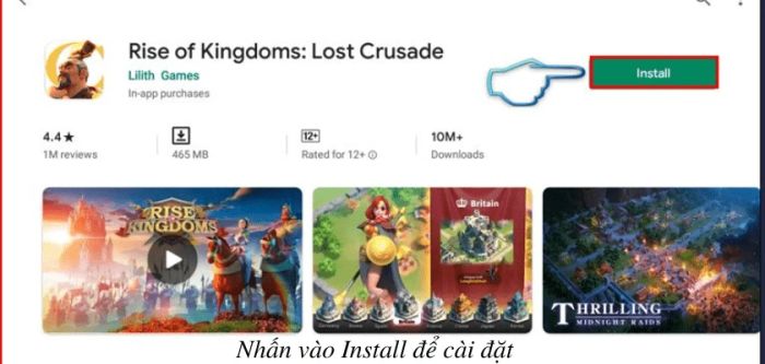 Hướng dẫn tải Rise of Kingdoms trên PC