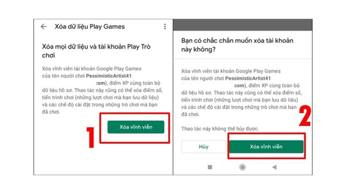 Hướng dẫn xóa tài khoản game liên kết với Gmail