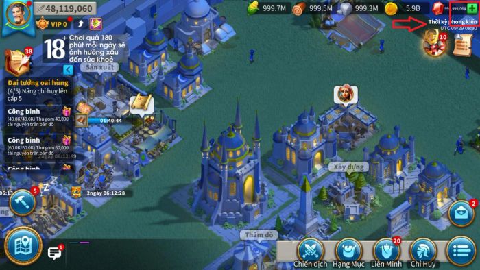 cách nạp thẻ Rise of Kingdom