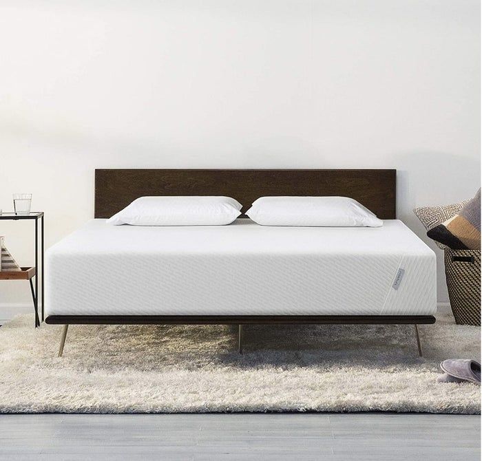 A memory foam mattress equipped with cooling gel, complete with a 100-day trial and warranty