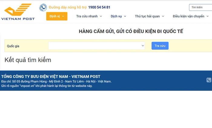 Vietnam Post kiểm tra thông tin vận đơn